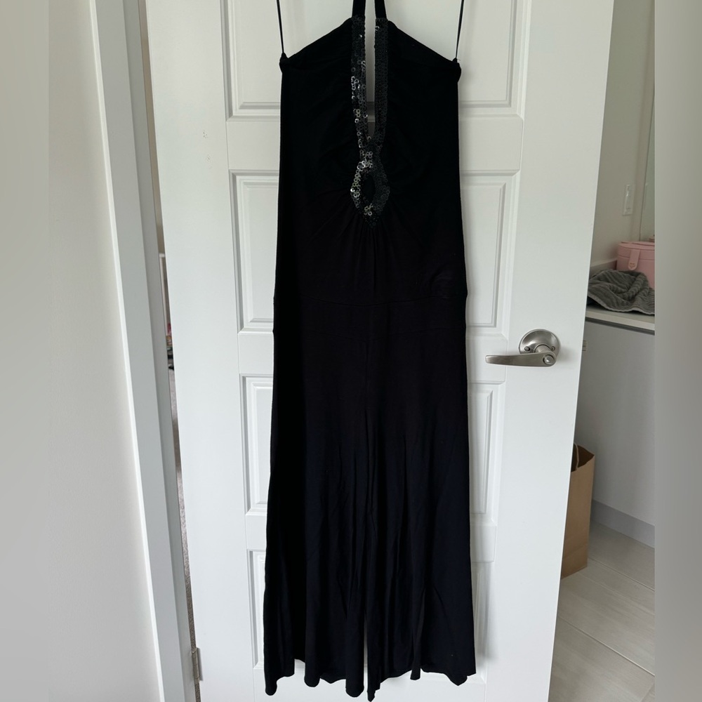 Y2K Guess halter jumpsuit, wide leg